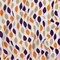 White-Purple-Multi Leaf Printed Stretch Spandex Cotton Jersey Knit Fabric By the Yard